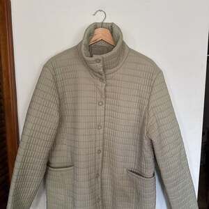 Nine West Bubble Sleeve Full Zip Jacket